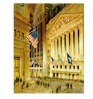 Kamil Kubik Painting Wall Street