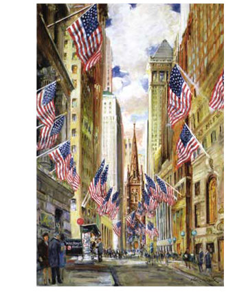 Kamil Kubik Painting Wall Street