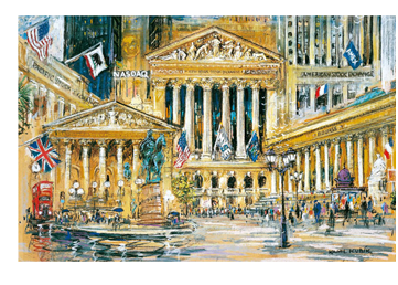 Kamil Kubik Painting Wall Street