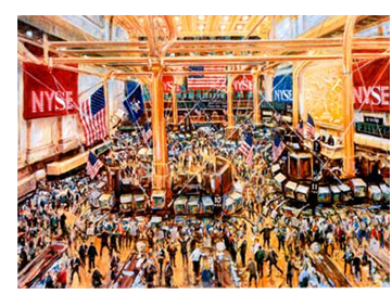 Kamil Kubik Painting Wall Street