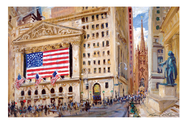 Kamil Kubik Painting Wall Street