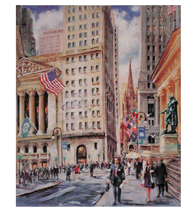 Kamil Kubik Painting Wall Street