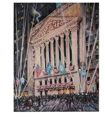 Kamil Kubik Painting Wall Street