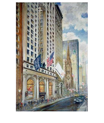 Kamil Kubik Painting Wall Street